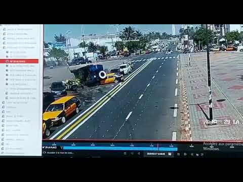 Centenaire : les images chocs de l’accident d’un véhicule de la gendarmerie