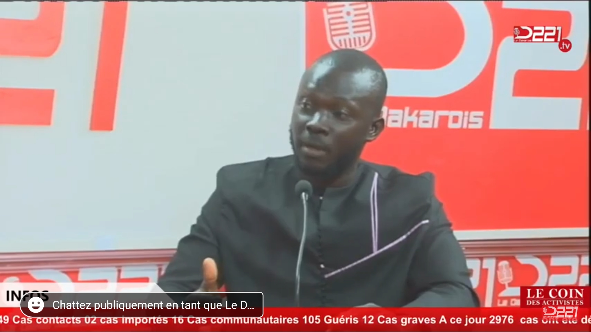 Suivez en direct le coin des activistes de ce Samedi 23 Mai qui reçoit Pape L. Wade