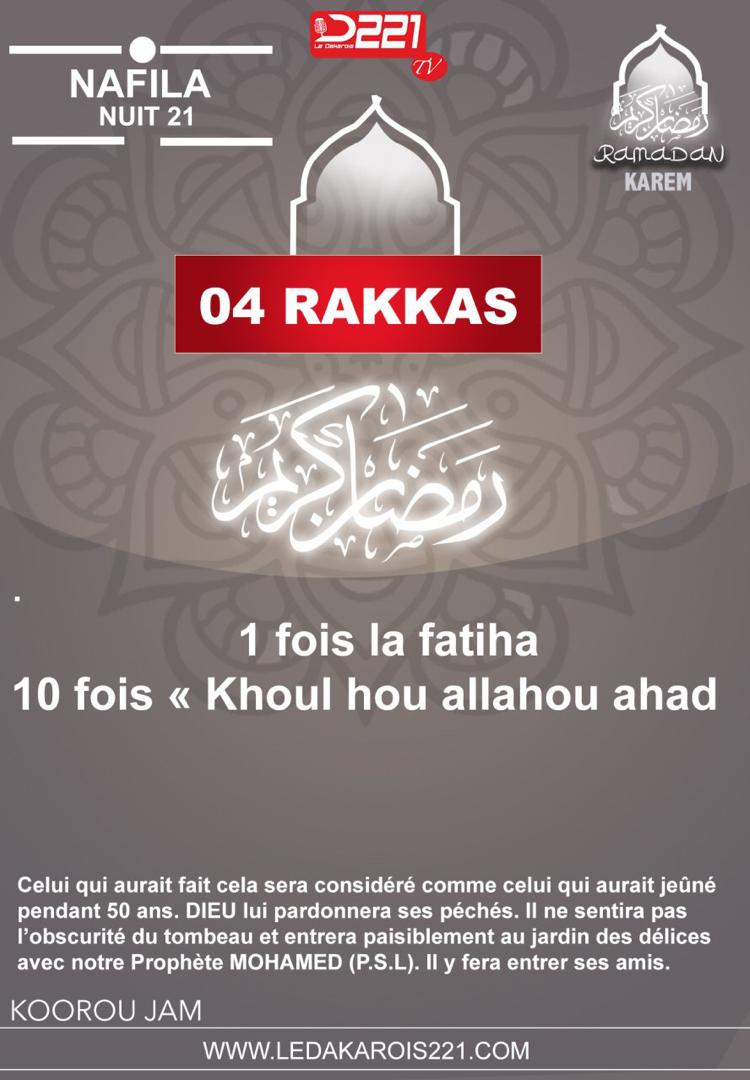 Infos Ramadan 2020 : Nafila 21ième nuit
