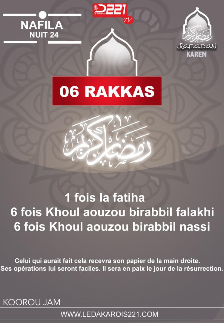 Infos Ramadan 2020 : Nafila 24ième nuit
