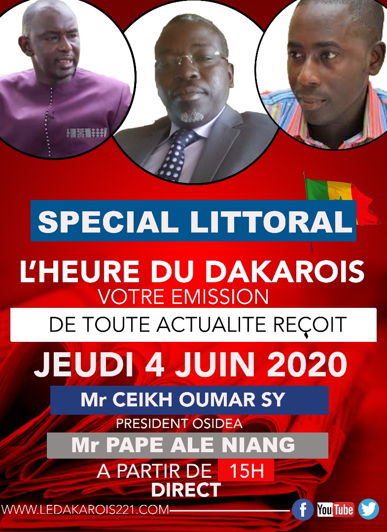 En direct avec l&rsquo;heure du Dakarois : Édition spéciale sur le littoral avec Pape Alé Niang et Cheikh Omar Sy