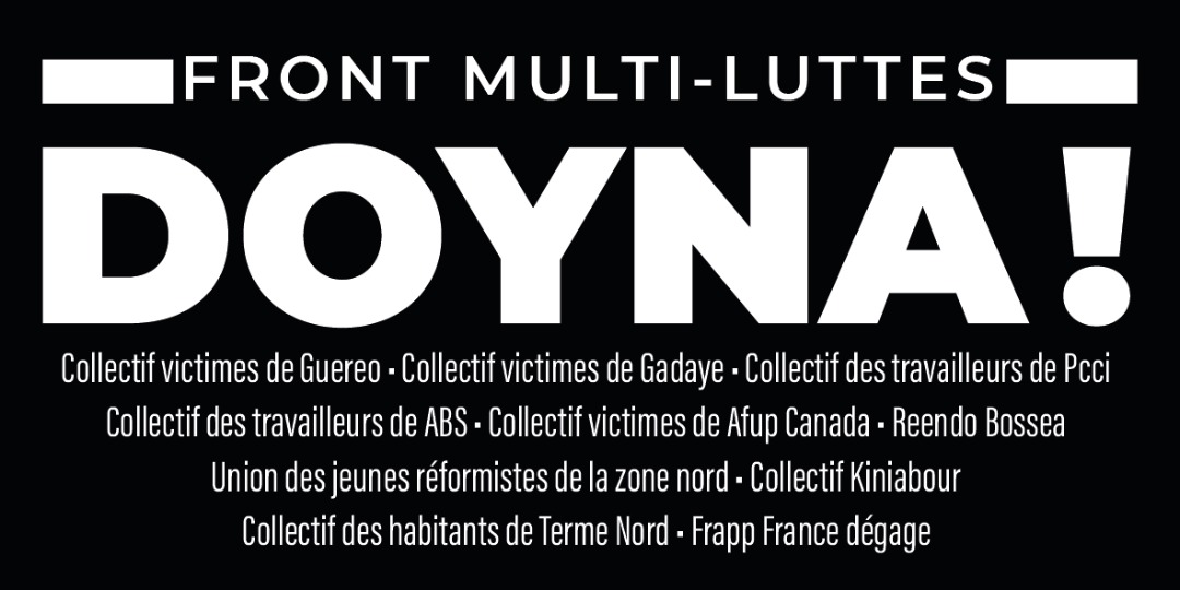 Activisme : une nouvelle plateforme, FRONT MULTI-LUTTES DOYNA