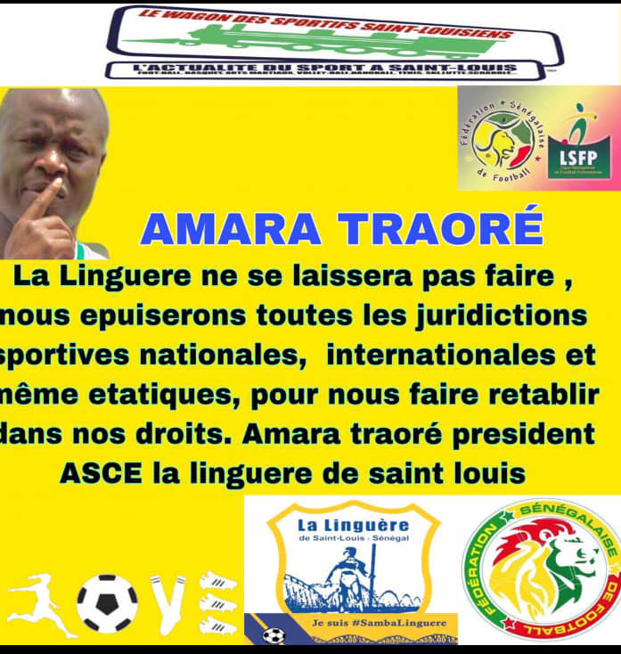 Arret du championnat :Le président de la Linguére Amara Traoré se prononce