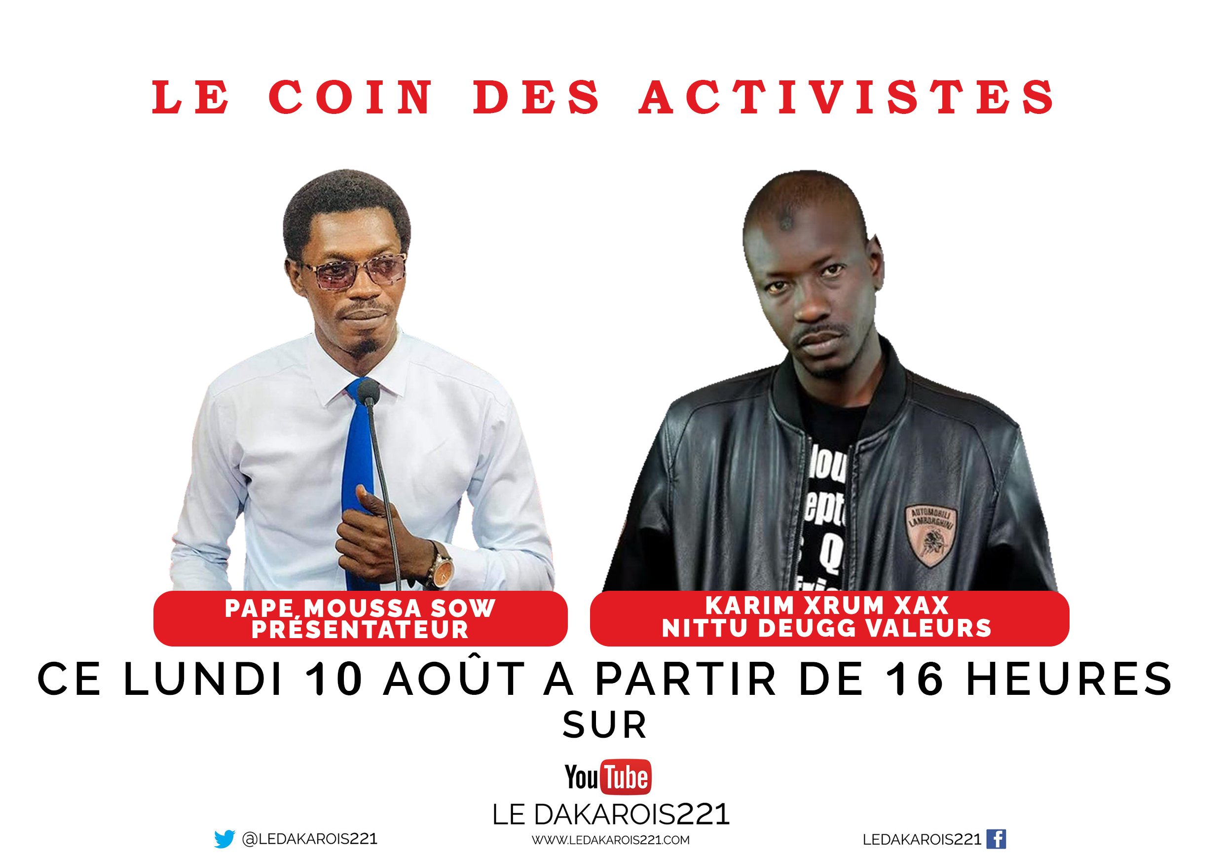 LE COIN DES ACTIVISTES REÇOIT ABDOU KARIM GUEYE XROUM XAX