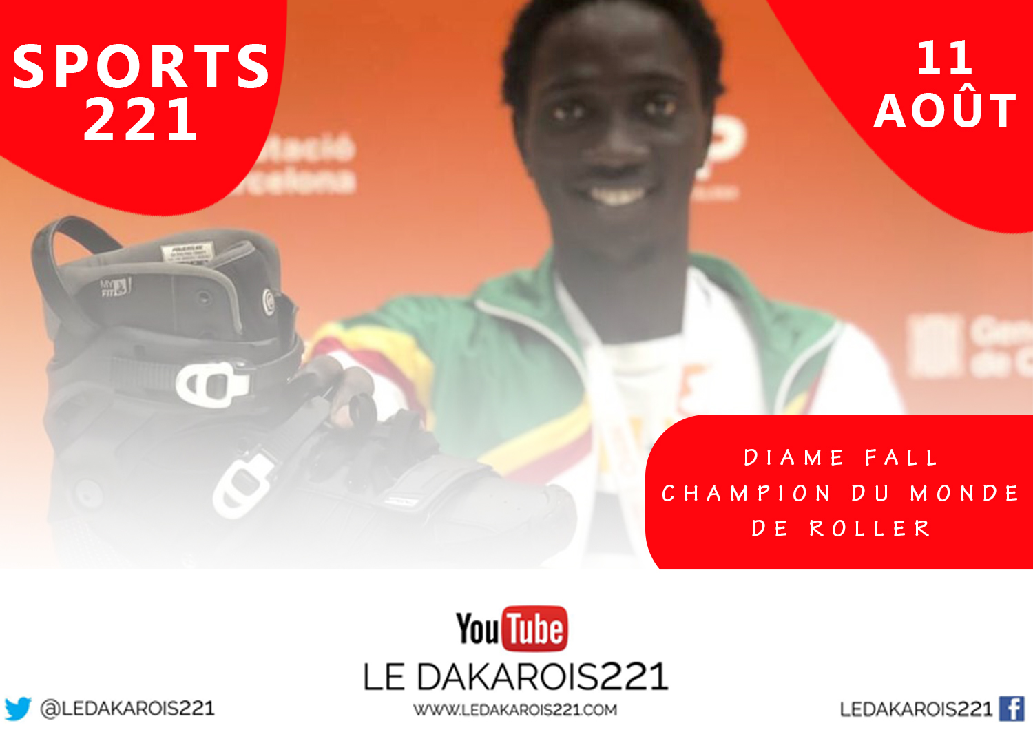 SPORTS 221 REÇOIT LE CHAMPION DU MONDE DE ROLLER 2017