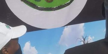 Pose de la première pierre pour l&rsquo;aménagement paysager du rond-point de l&rsquo;Université Cheikh Anta Diop