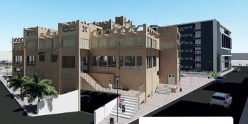 Maquette du nouveau bâtiment du marché Sandaga