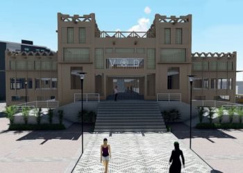 Maquette du nouveau bâtiment du marché Sandaga