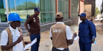 Opération de vérification des bâtiments en construction