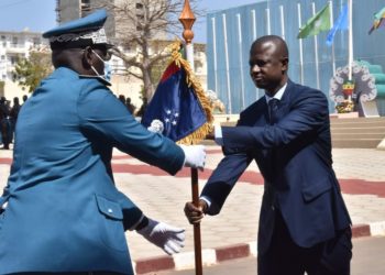 CÉRÉMONIE D&rsquo;INSTALLATION DU NOUVEAU DIRECTEUR DE LA POLICE NATIONALE M. BOCAR YAGUE PRÉSIDÉ PAR LE MINISTRE DE L&rsquo;INTÉRIEUR ANTOINE F. ABDOULAYE DIOME