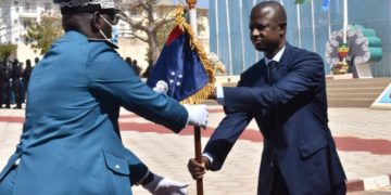 CÉRÉMONIE D&rsquo;INSTALLATION DU NOUVEAU DIRECTEUR DE LA POLICE NATIONALE M. BOCAR YAGUE PRÉSIDÉ PAR LE MINISTRE DE L&rsquo;INTÉRIEUR ANTOINE F. ABDOULAYE DIOME