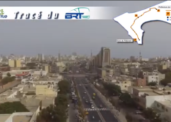 Survol de la totalité du tracé du Bus Rapid Transit ou Bus à Haut Niveau de Service (BHNS).