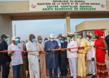 Inauguration de l&rsquo;hôpital Amath Dansokho de kédougou et l&rsquo;usine de traitement d&rsquo;eau par le président Macky Sall.