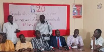 Le syndicat des enseignants « G20 », lance une grève de 24h
