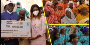 La MEC/JSR reçoit un chèque de 157 millions. Inclusion financière et lutte contre la pauvreté