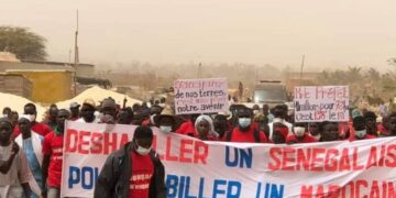Manifestation à Dougar : Y’en à marre et Frapp France Dégage en renfort
