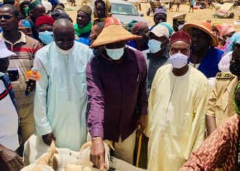 Tabaski 2021 : Visite du Ministre de l&rsquo;Élevage et des Productions Animales au marché hebdomadaire de Dahra Djoloff: