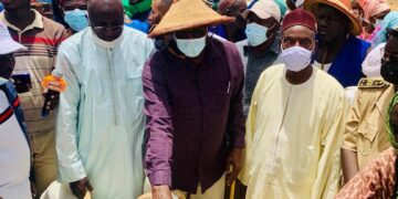 Tabaski 2021 : Visite du Ministre de l&rsquo;Élevage et des Productions Animales au marché hebdomadaire de Dahra Djoloff: