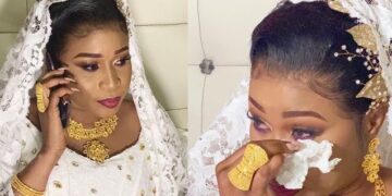 OUI JE LE VEUX : Les images exclusives du mariage de Aida Samb, elle craque et fond en larmes