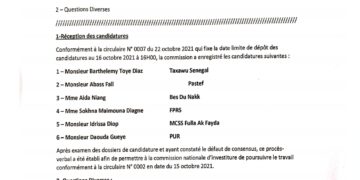 Élection Locale : les six candidats de la coalition Yewwi askan wi…