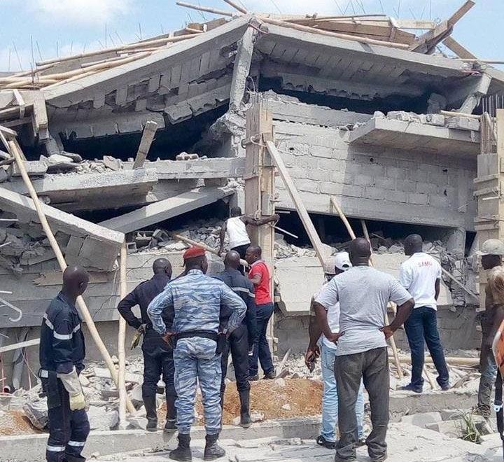 Côté d’ivoire:4 morts dans l’effondrement d’un immeuble à Abidjan