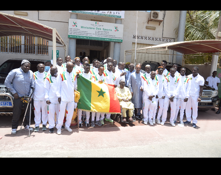 Coupe du monde des handicapés Brésil 2022 : Les sourds- muet ont reçu le drapeau national