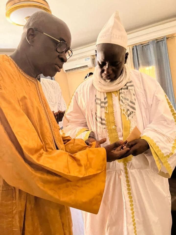 Moustapha Cissé Lo reçoit la visite de son guide Sérigne Moussa Nawél