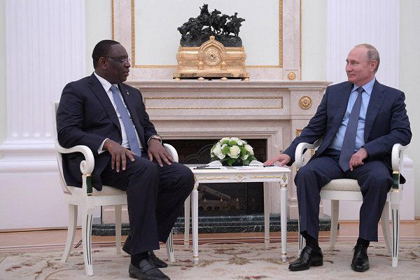 Le chef de l’Union africaine Macky Sall en Russie pour des entretiens avec Poutine