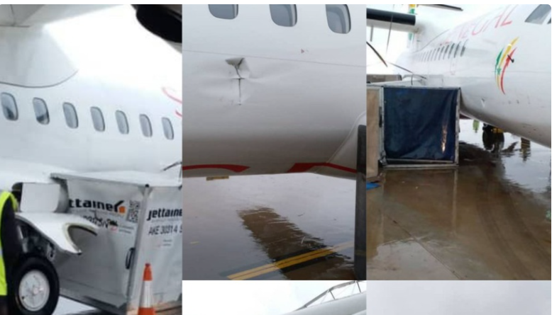 Un avion d’Air Sénégal endommagé !
