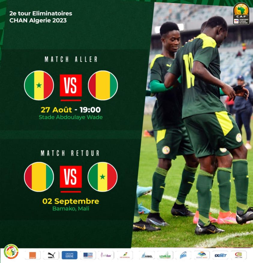 Le Sénégal reçoit la Guinée au stade Abdoulaye-Wade pour les éliminatoires CHAN 2023 découvrez les prix des billets !