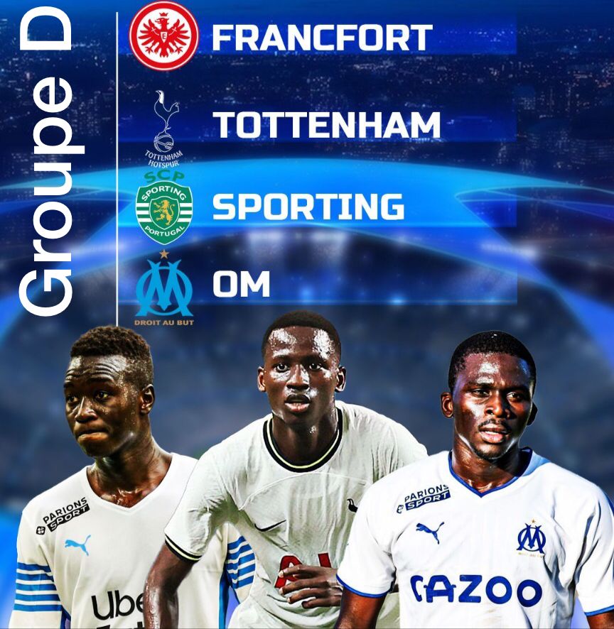 Tirage Ligue des champions, la jeunesse de la tanière se retrouve dans la poule D