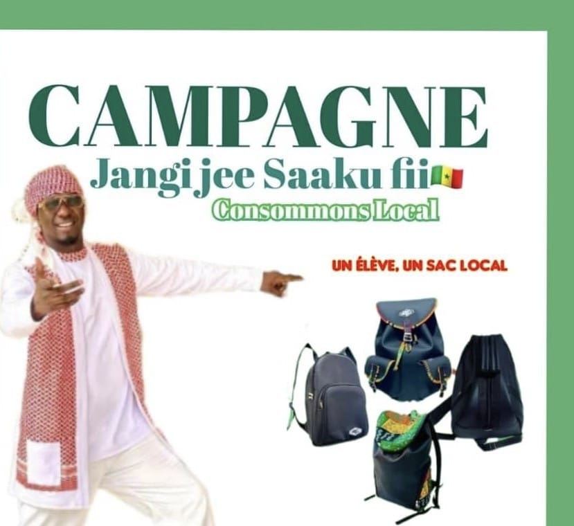 CONSOMMATION LOCALE, SIMON LANCE UNE CAMPAGNE DE PROMOTION DU SAC SCOLAIRE FABRIQUÉ LES SÉNÉGALAIS.