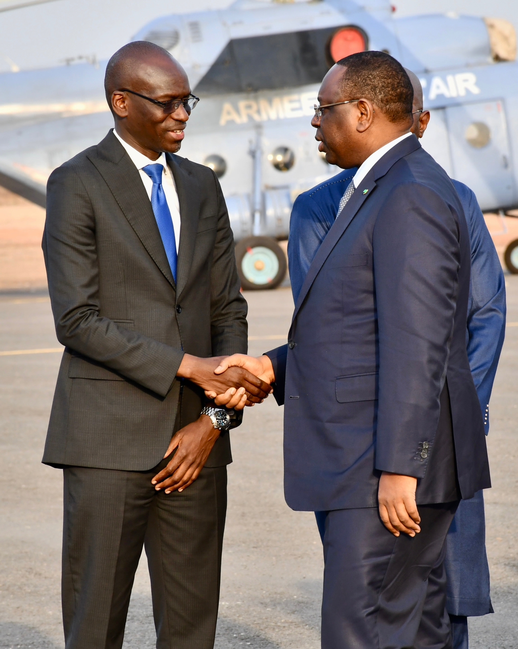 Le Président Macky Sall satisfait des travaux de réhabilitation de l&rsquo;aéroport de Tambacounda.