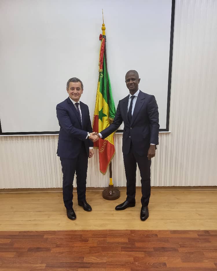 LES IMAGES DU MINISTRE DE L’INTERIEUR ET SON HOMOLOGUE FRANCAIS