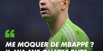 Emiliano Martinez : j&rsquo;éprouve énormément de respect pour Mbappé 》.