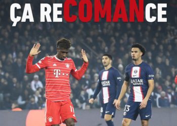 8èmes de finale : Coman  crucifie le rêve du PSG au Parc des Princes.