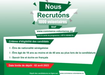 Communiqué de presse : le ministère recrute 1 000 volontaires.