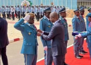 4 AVRIL / Cérémonie de décoration : Des éléments de la police nationale honorés par le ministre de l’Intérieur Antoine Felix Diome