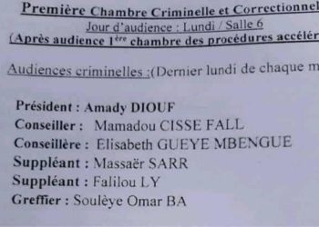 Procès Sonko – M. Mbaye Niang : Amady Diouf remplacé par Mamadou Cissé Fall suite à une récusation