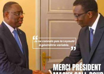 ALLOCUTION DE SON EXCELLENCE MONSIEUR MACKYSALL, PRESIDENT DE LA REPUBLIQUE, PRESIDENT DE LA COALITION BENNOO BOKK YAAKAAR ET DE LA GRANDE MAJORITE PRESIDENTIELLE